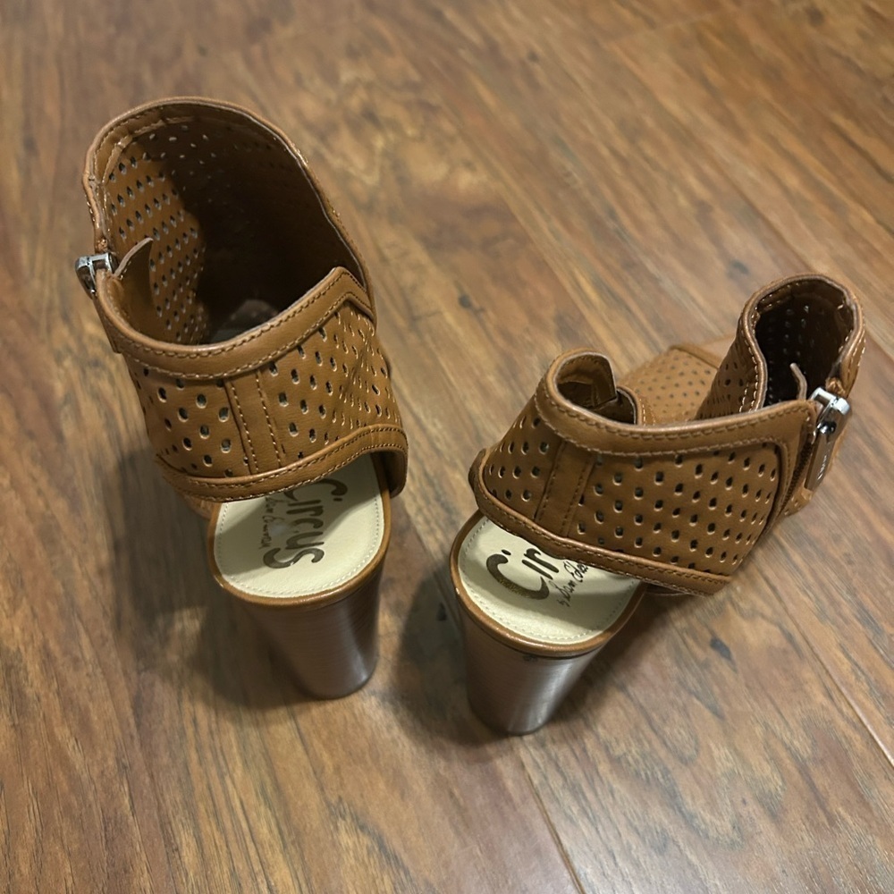Sam Edelman Open Toe Ankle Boots Size 9.5 - Picture 8 of 8